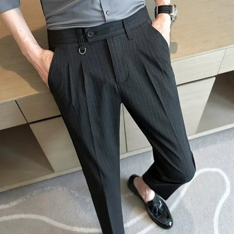 Striped Suit Trousers Valmont
