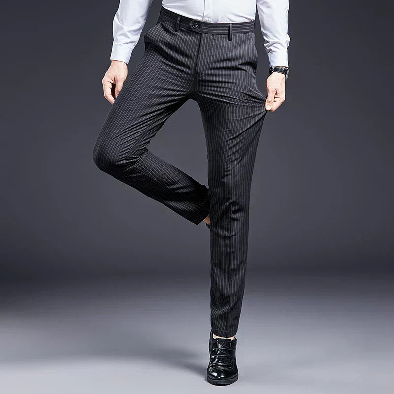 Premium Men's Suit Trousers Striped Valmont