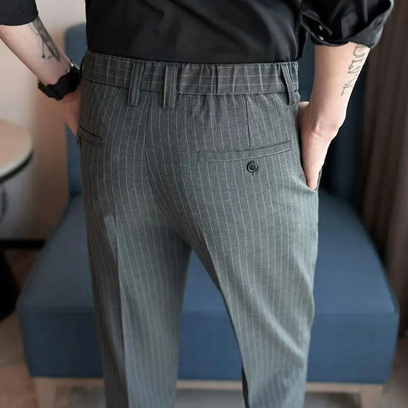 Striped Suit Trousers Valmont