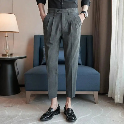 Striped Suit Trousers Valmont